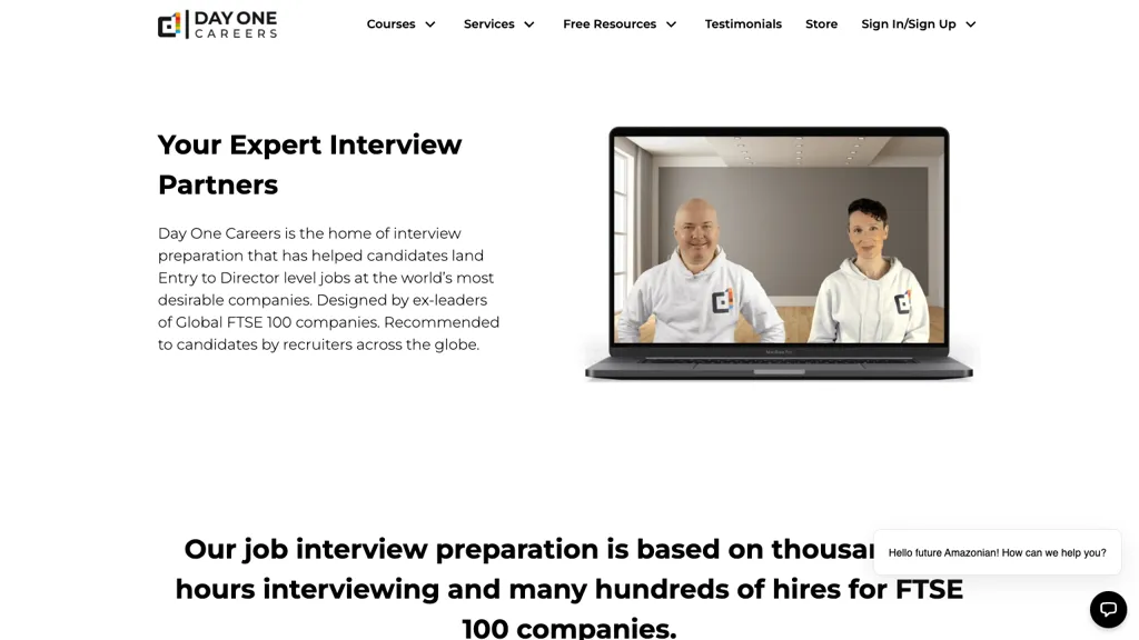 Day One Careers website