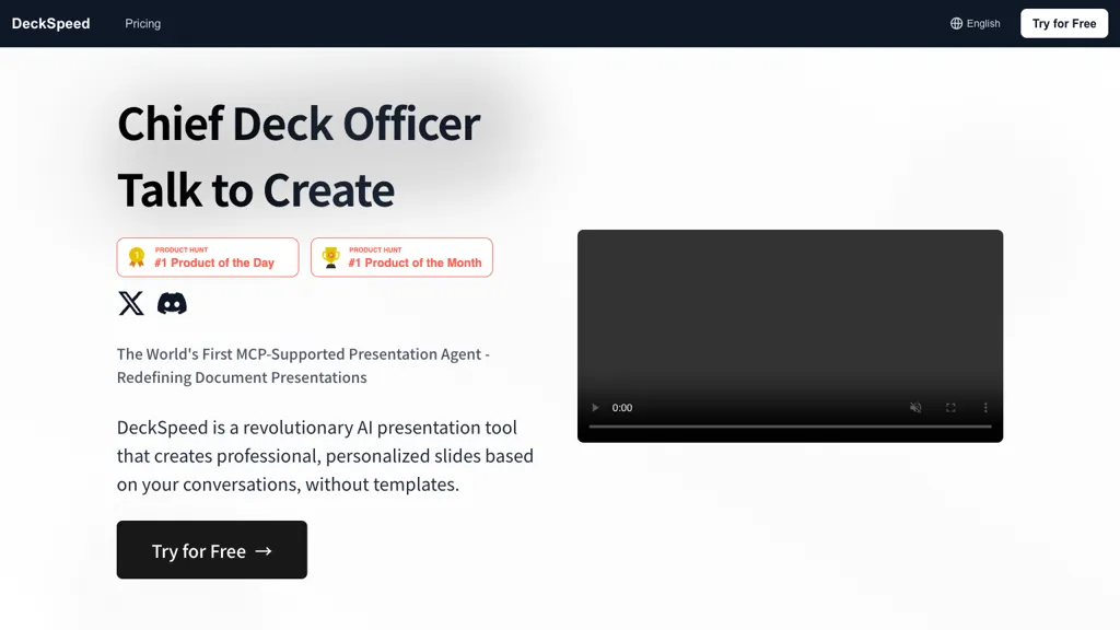 DeckSpeed AI tool screenshot