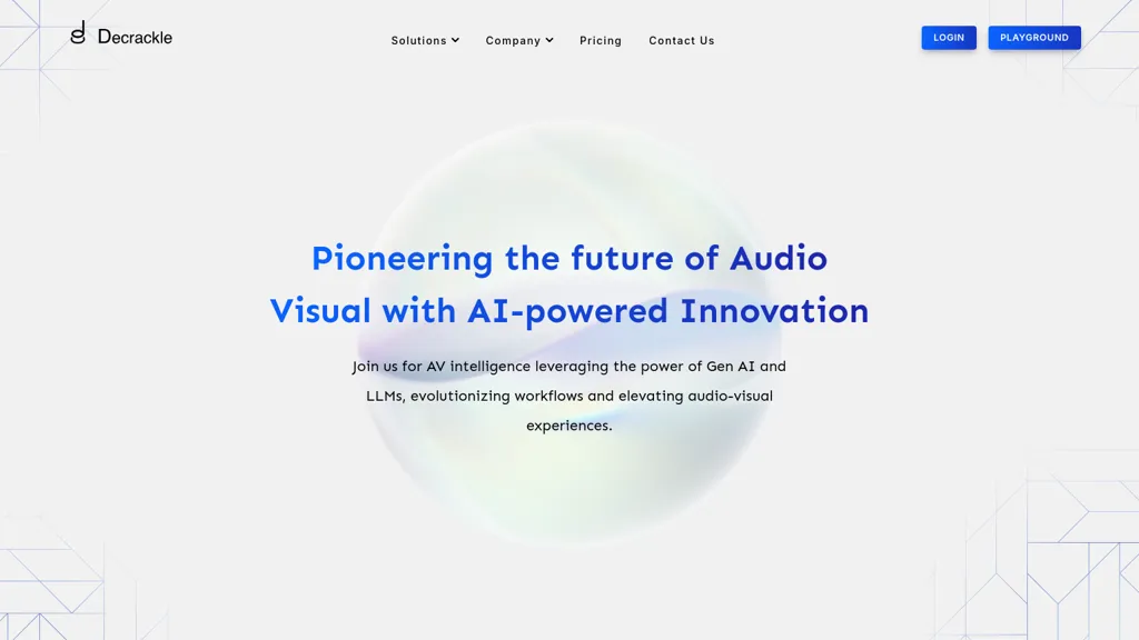 Decrackle AI tool screenshot