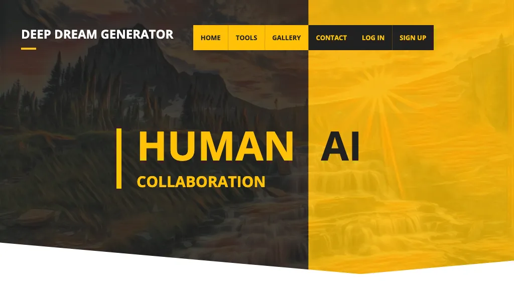 Deep Dream Generator website