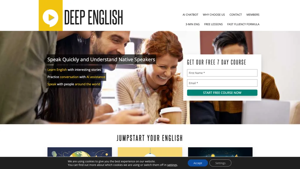 Deep English website