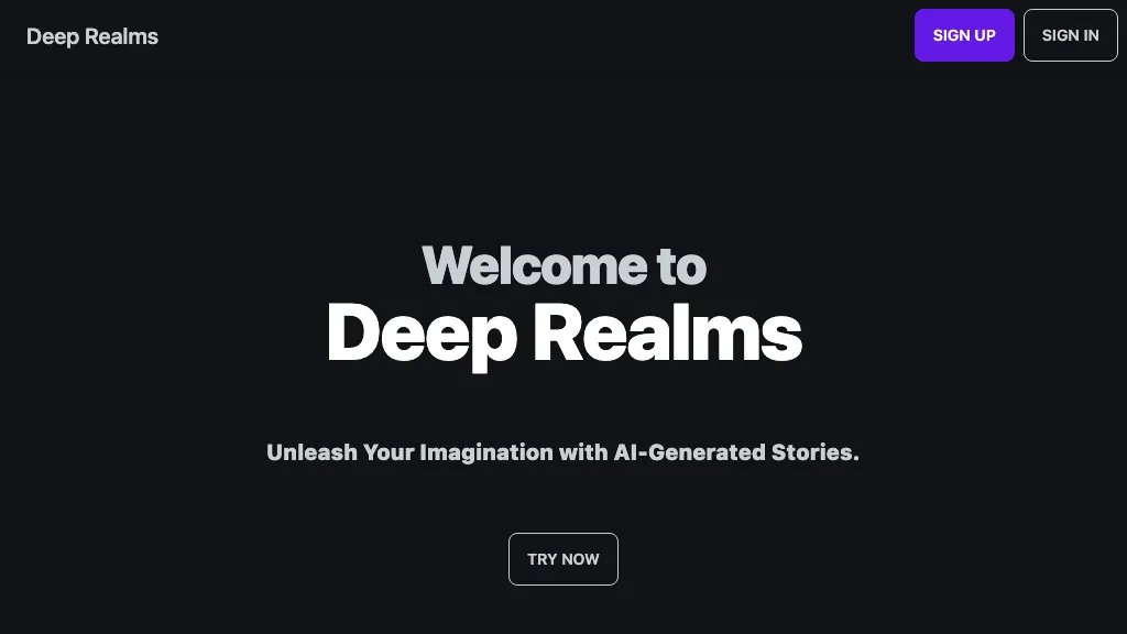 Deep Realms website