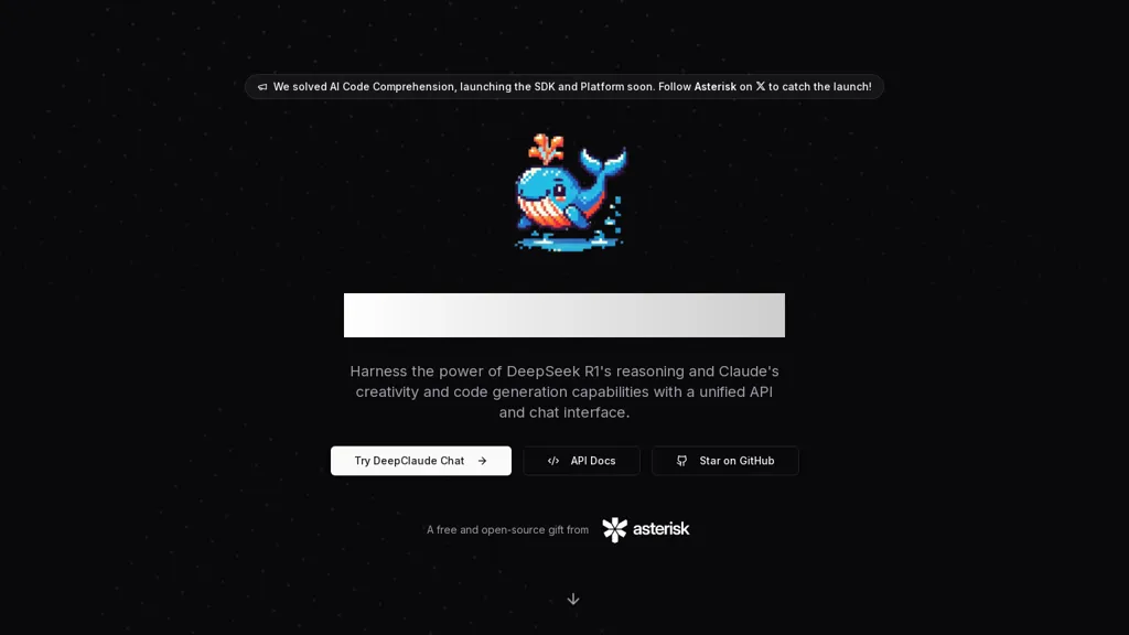 DeepClaude website