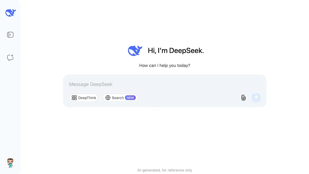 Deepseek website