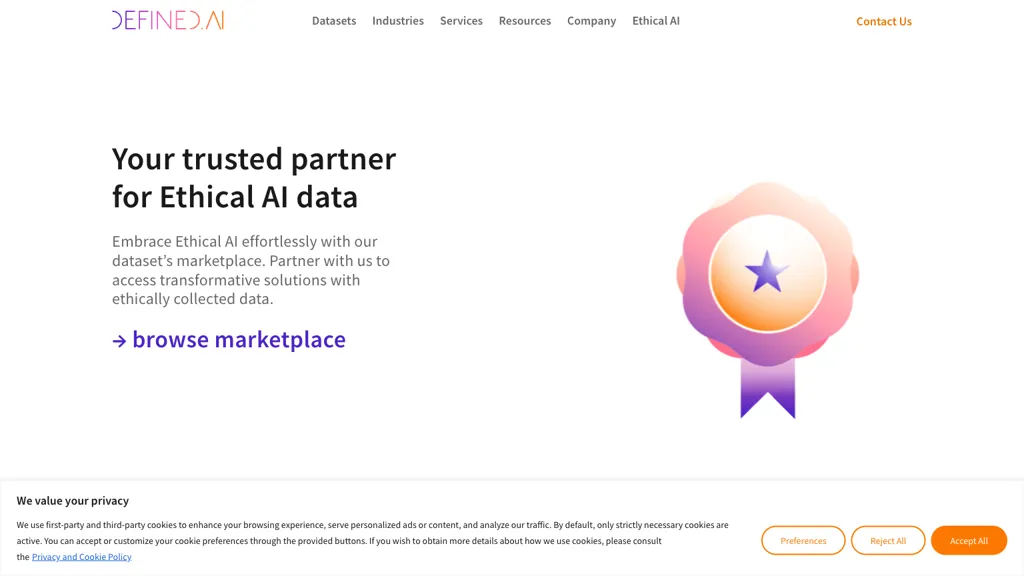Defined.ai website