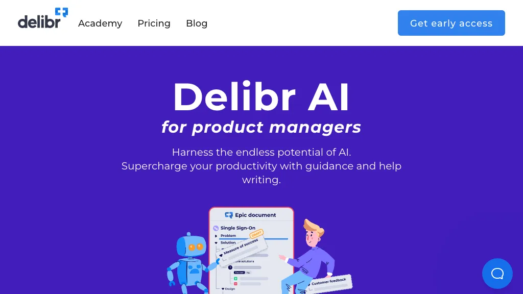Delibr AI website