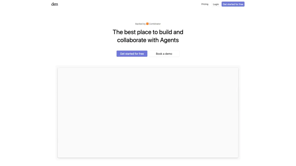 Den AI tool screenshot