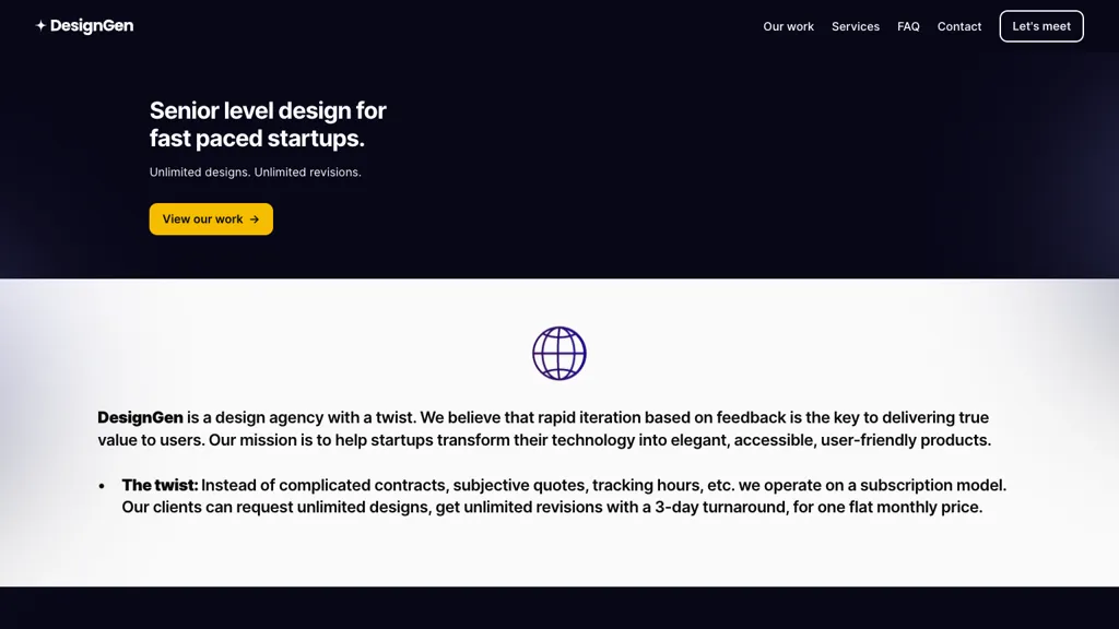DesignGen website