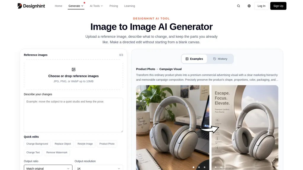 DesignHint - Image to Image screenshot