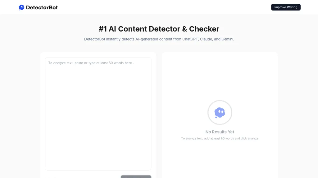 DetectorBot website