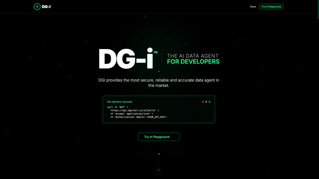 DGi AI tool screenshot
