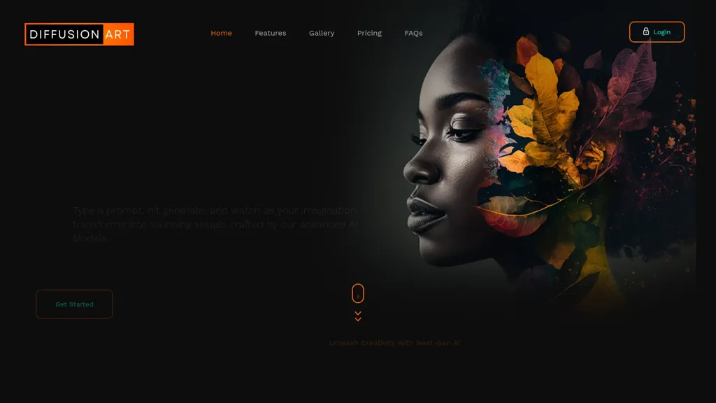 DiffusionArt.ai AI tool screenshot