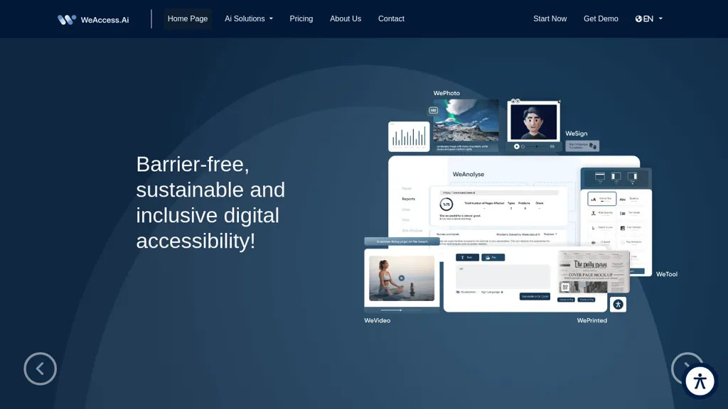 Digital Accessibility Solutions website