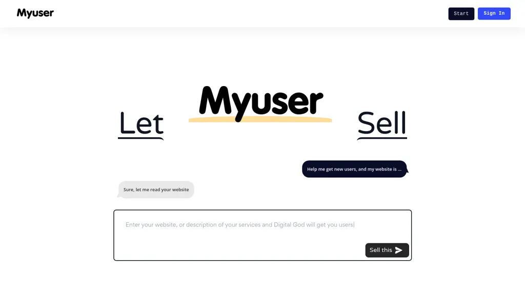 Digital God by Myuser website