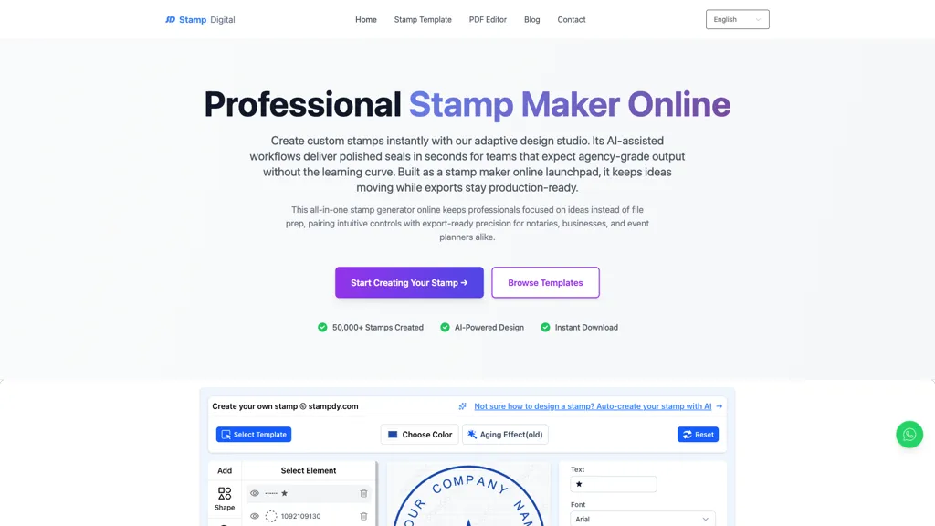 DigitalSeal Studio AI tool screenshot