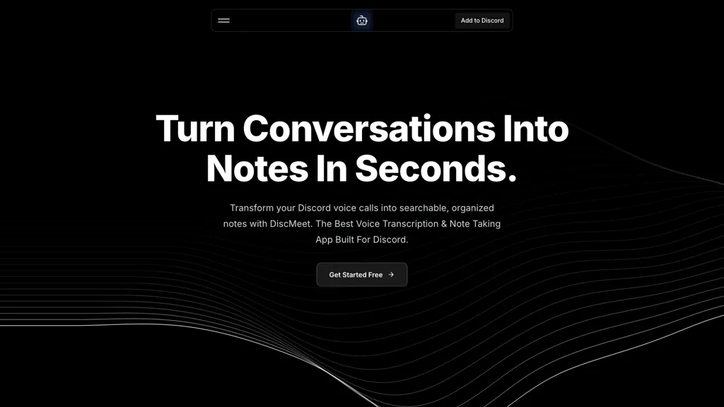 Discmeet AI tool screenshot