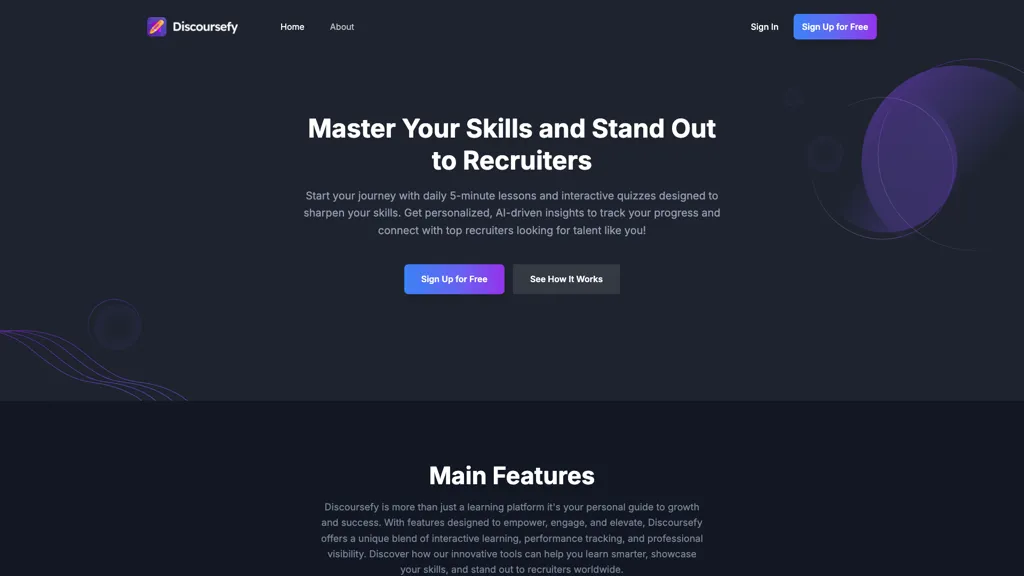Discoursefy AI tool screenshot