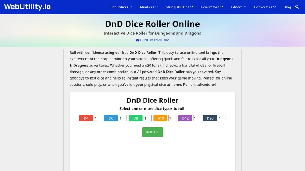 DnD Dice Roller