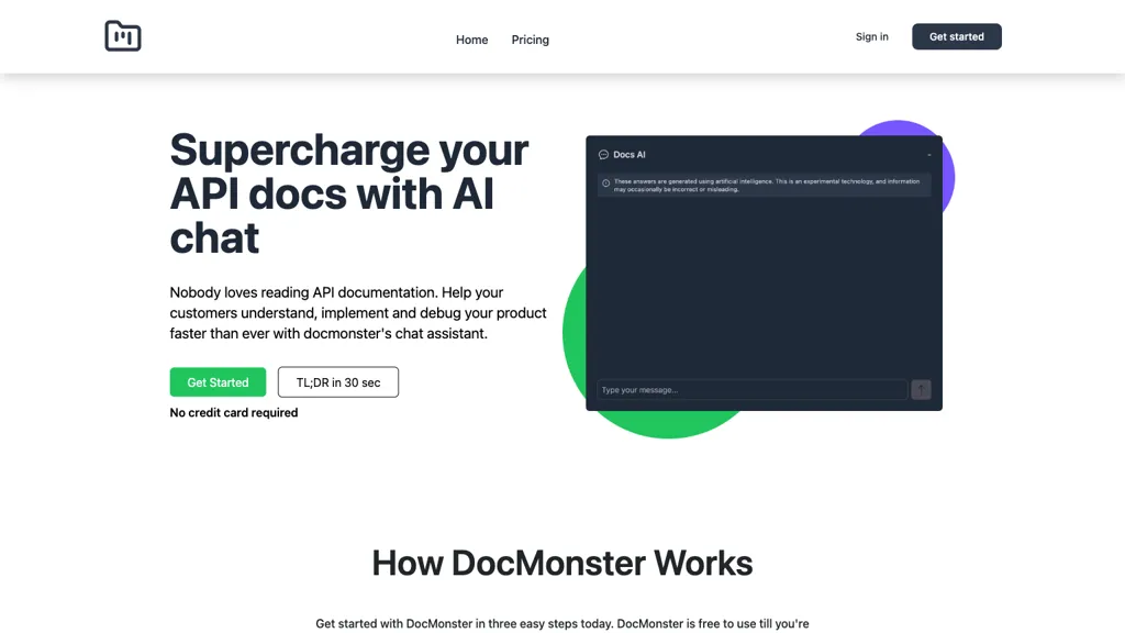 Docmonster website