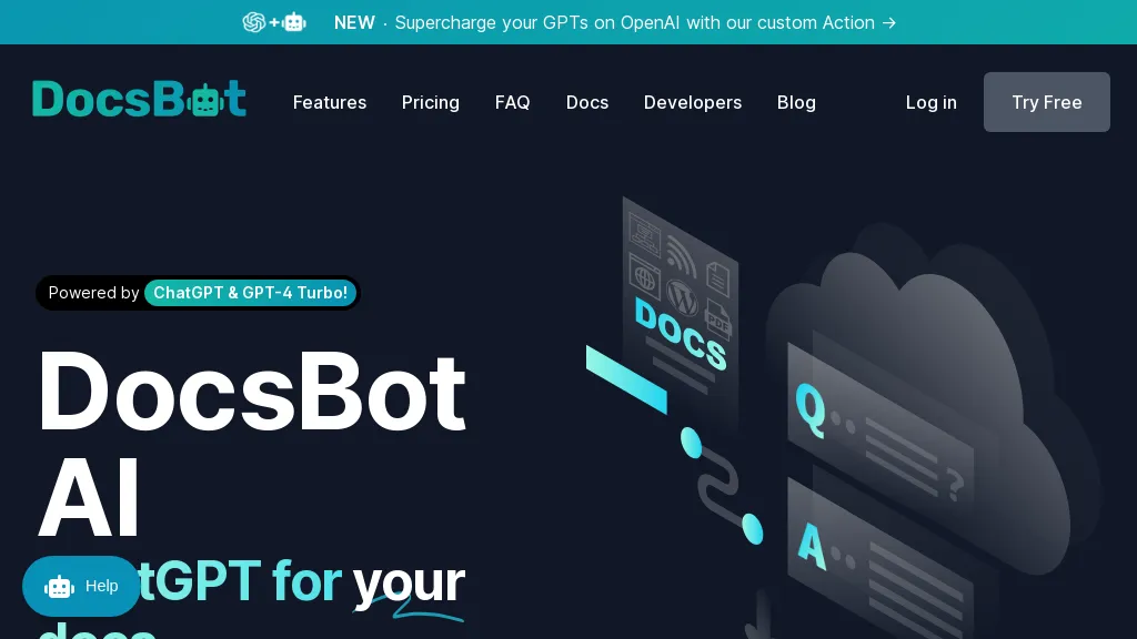 DocsBot AI website