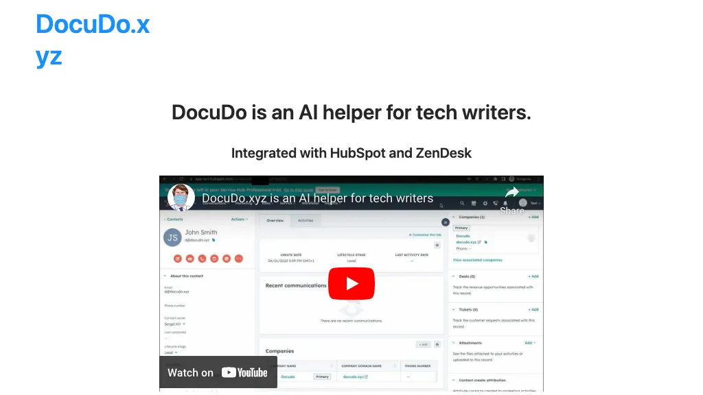 DocuDo website