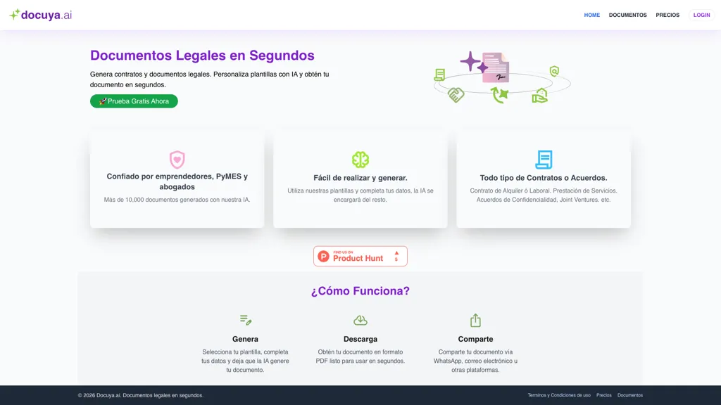 Docuya.ai AI tool screenshot