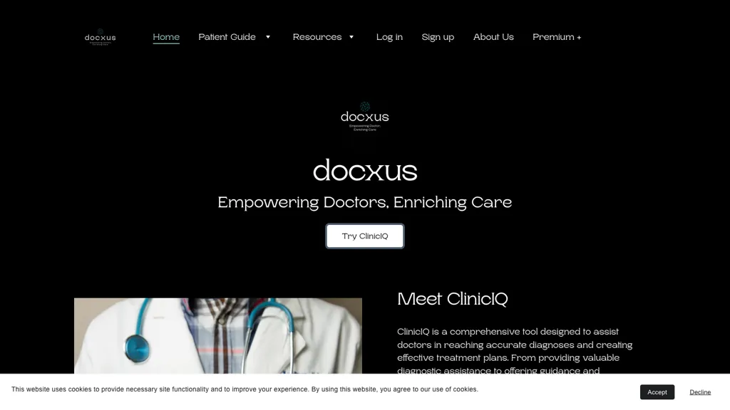 DocXus website