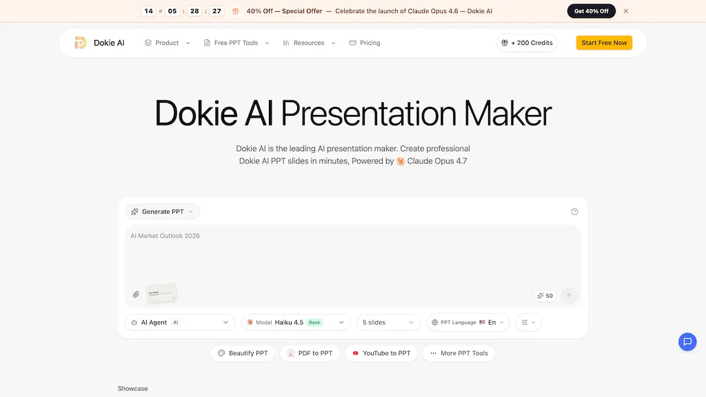 DokieAI.com AI tool screenshot