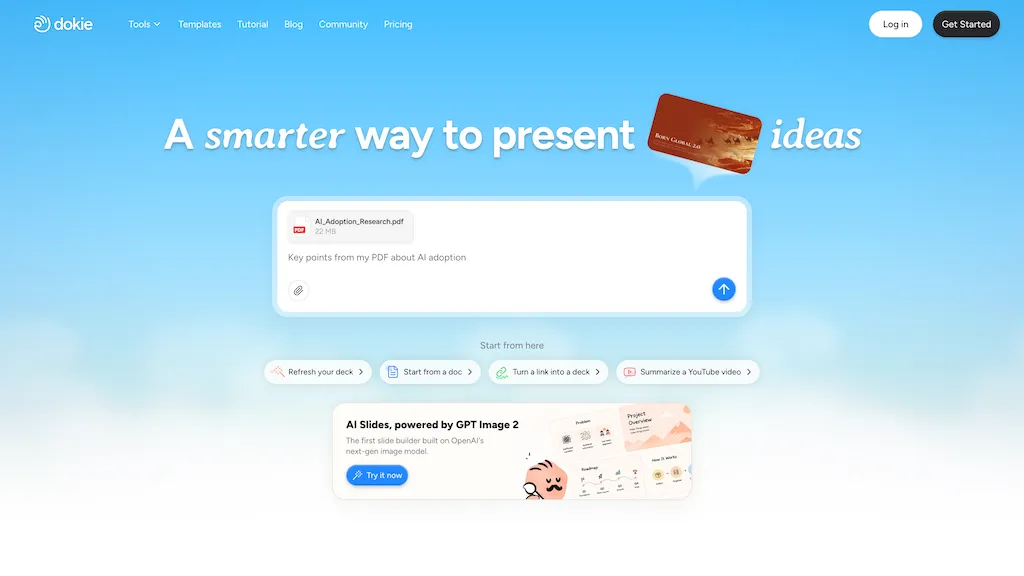 Dokie AI AI tool screenshot