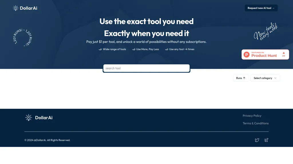 Dollarai.store website