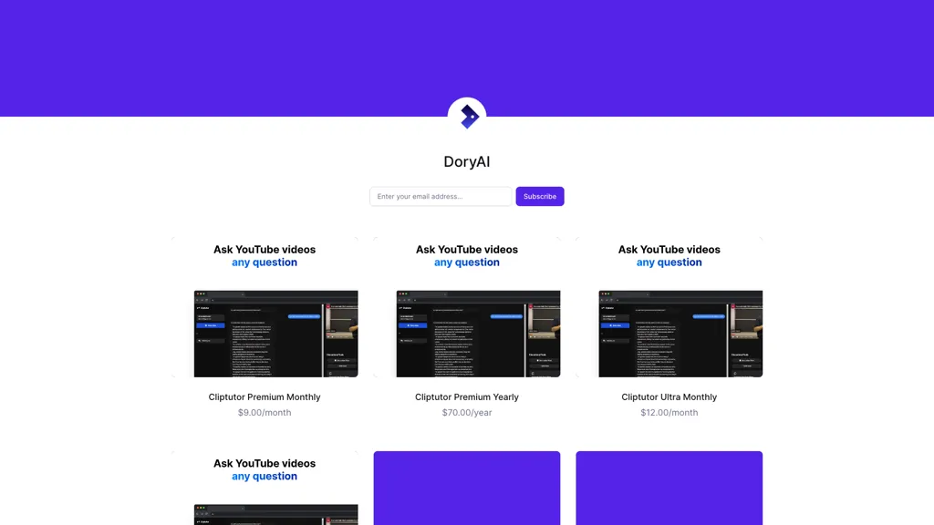 DoryAI AI tool screenshot