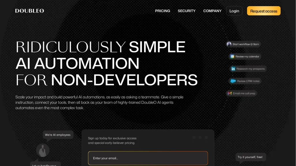 DoubleO.AI website