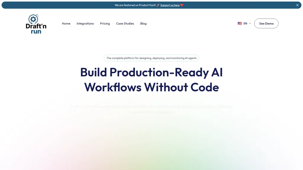 Draft'n Run AI tool screenshot