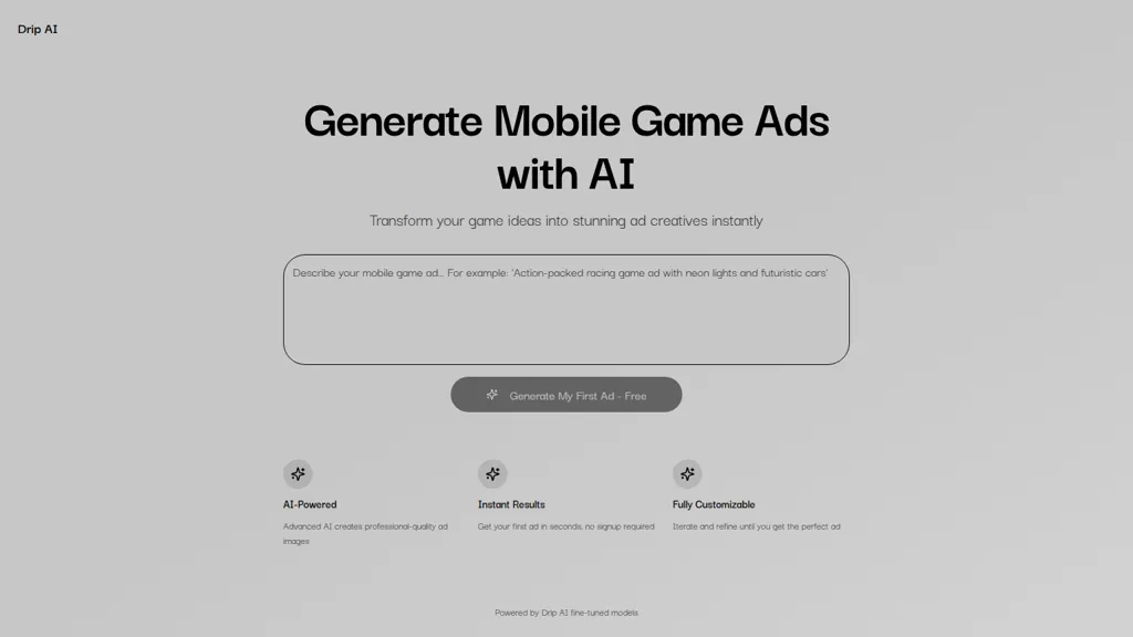 drip.new AI tool screenshot