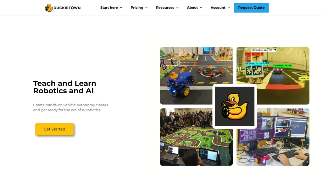 Duckietown AI tool screenshot