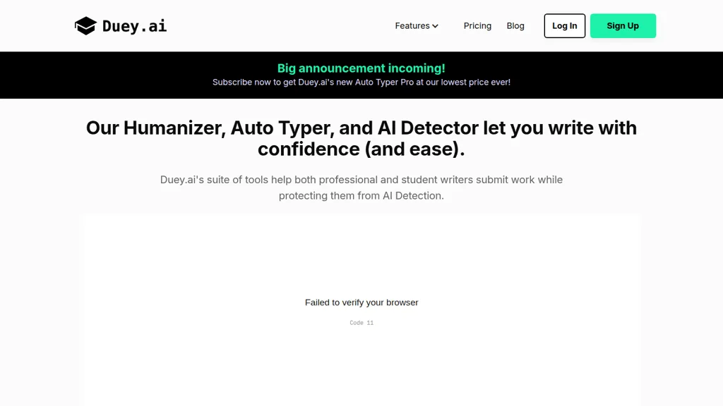 Duey AI AI tool screenshot