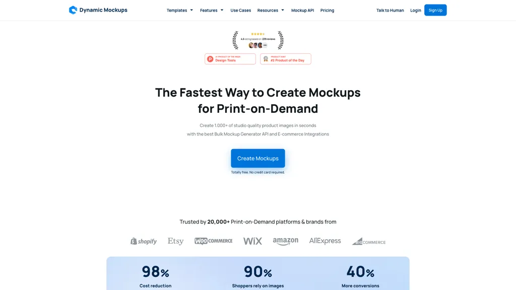 Dynamic Mockups AI tool screenshot
