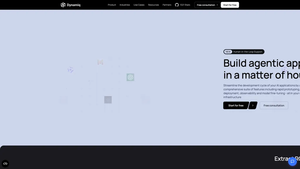 Dynamiq AI tool screenshot