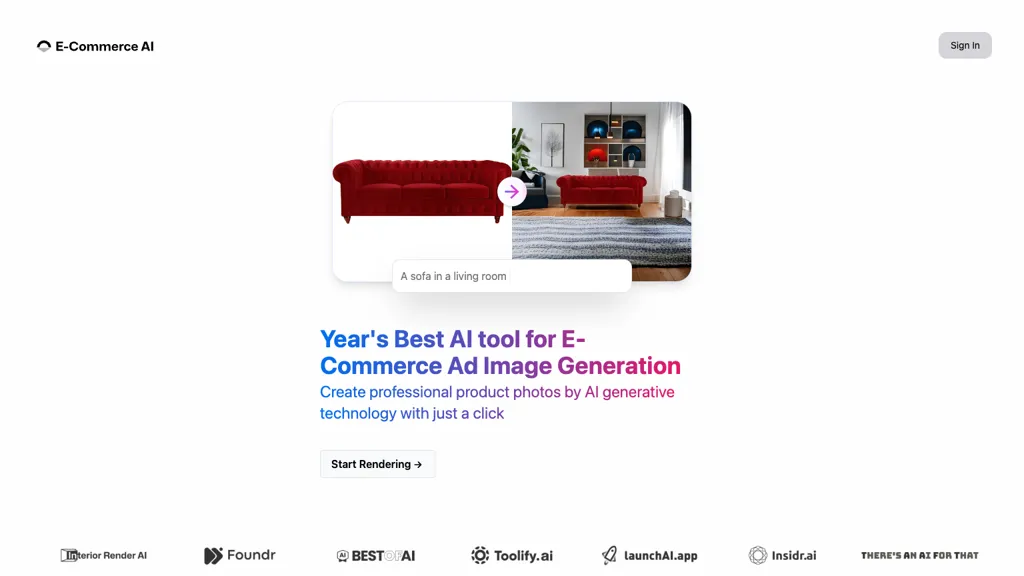 E-Commerce AI website