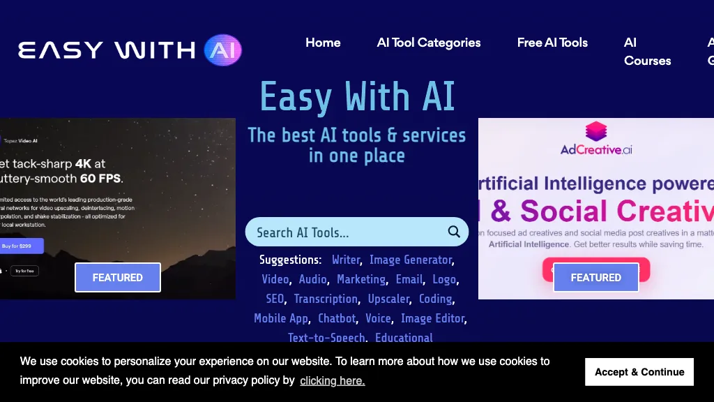Easy with AI website
