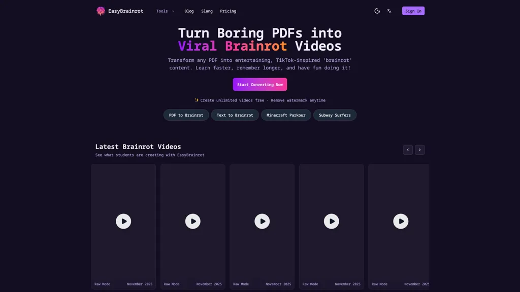 EasyBrainrot alternatives and competitors