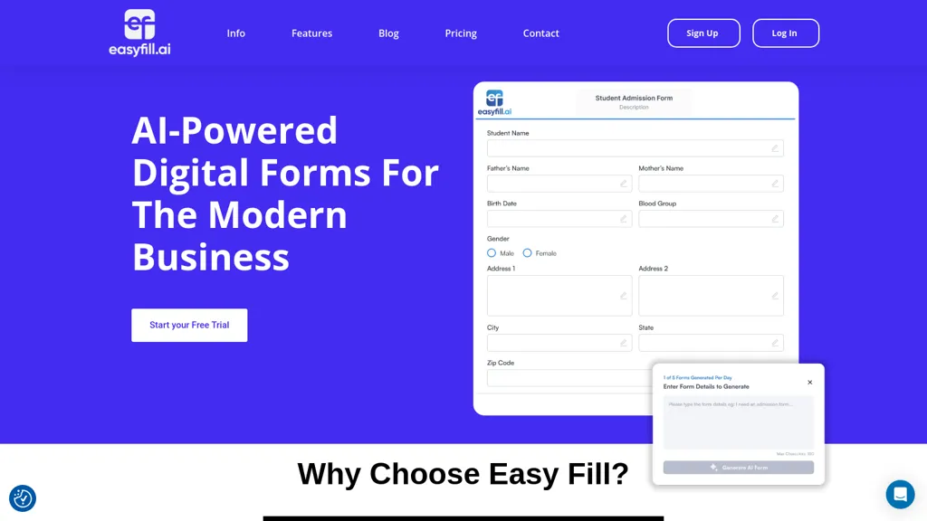 easyfill.ai website