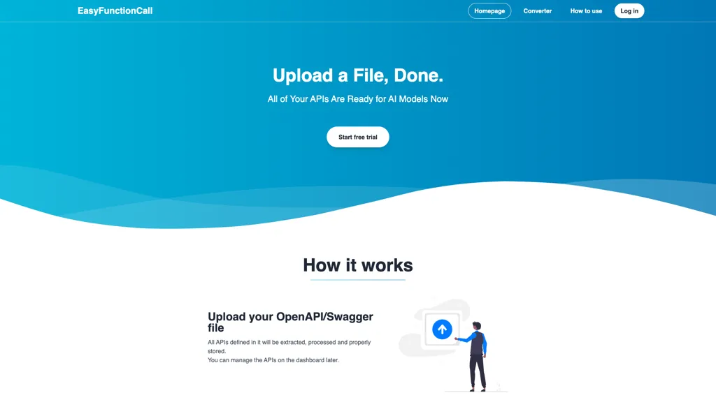 EasyFunctionCall AI tool screenshot