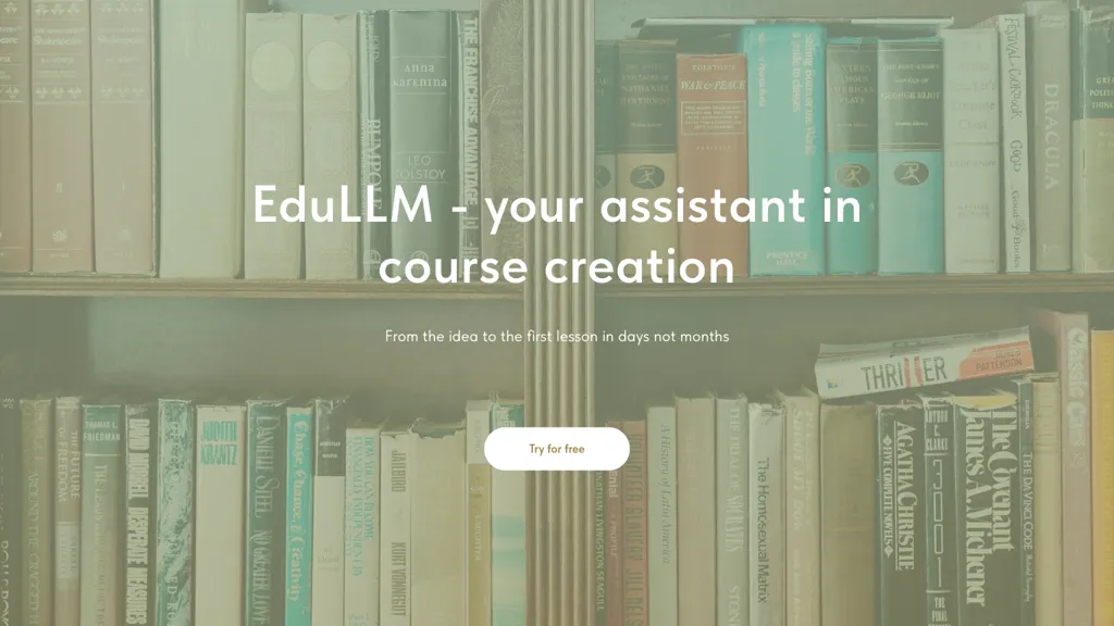 EduLLM website