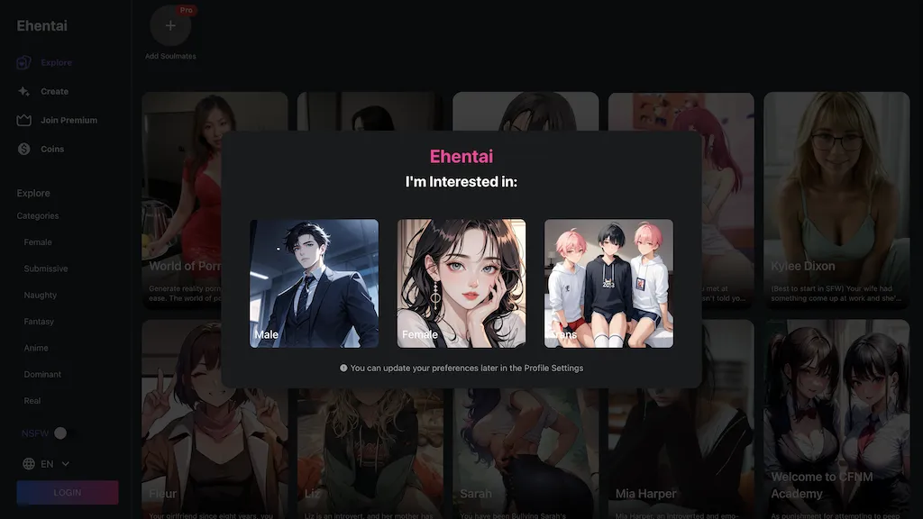 eHentai.chat website