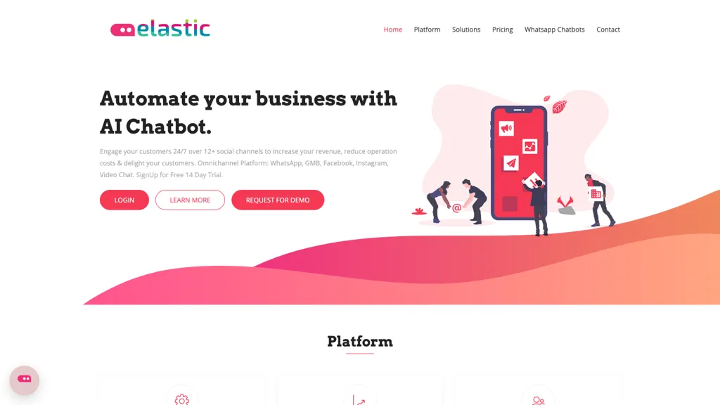 Elastic Bot website