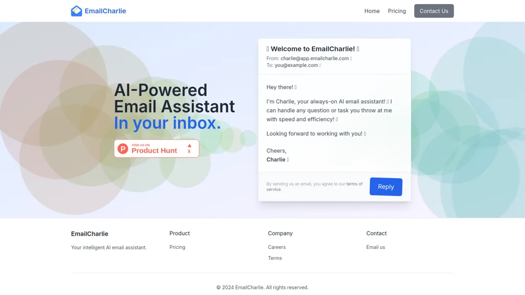 EmailCharlie website
