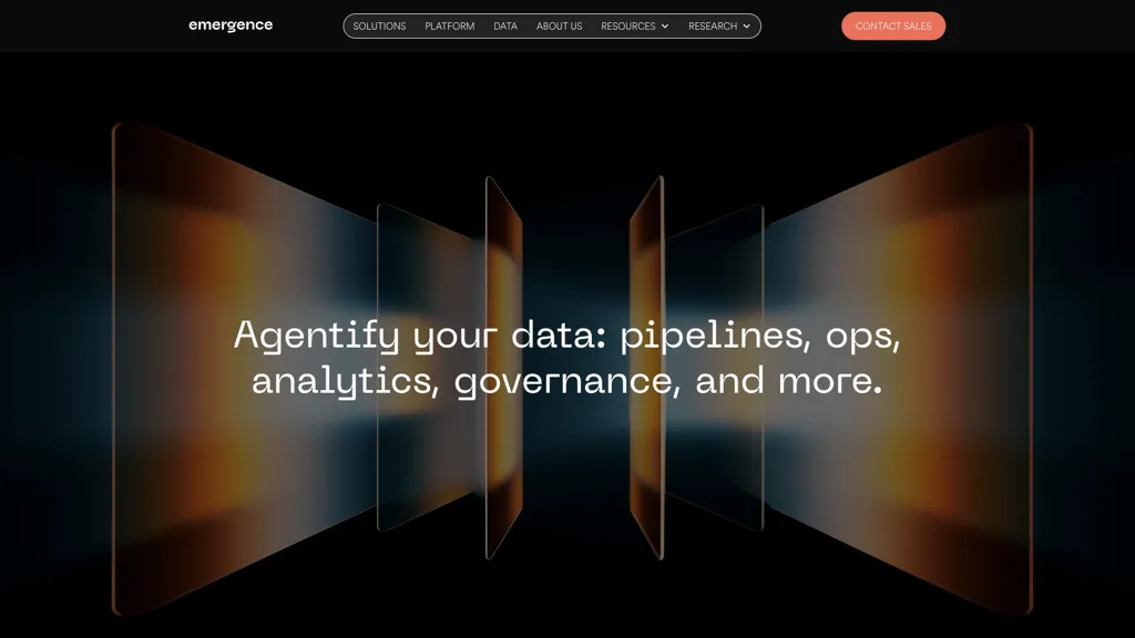 Emergence AI AI tool screenshot