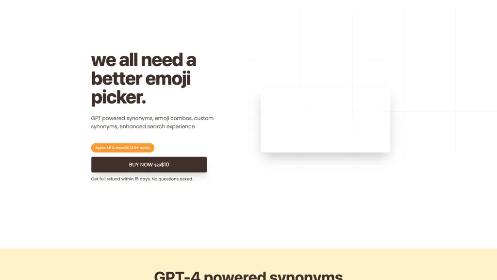 Emojibu AI tool screenshot