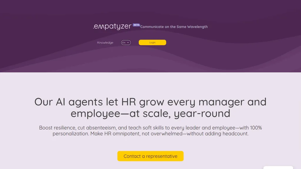 Empatyzer AI tool screenshot